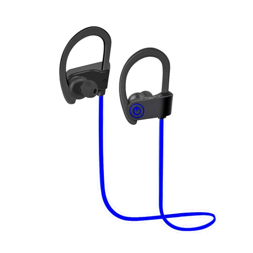 Ondigo WX610 Wireless, Bluetooth Headphones with Microphone | Waterproof, Sweatproof Sport Earbuds, Earphones with Noise Cancelling Headset - Blue/Black