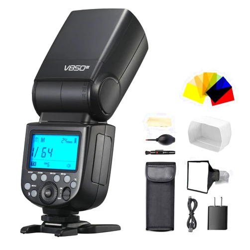 Godox V850III GN60 1/8000s HSS Camera Flash Speedlite with 2600mAh Li-ion Battery Compatible for Canon Nikon Sony Fujifilm Olympas Cameras, 1.5s Recycle time & 450 Full Power Pops