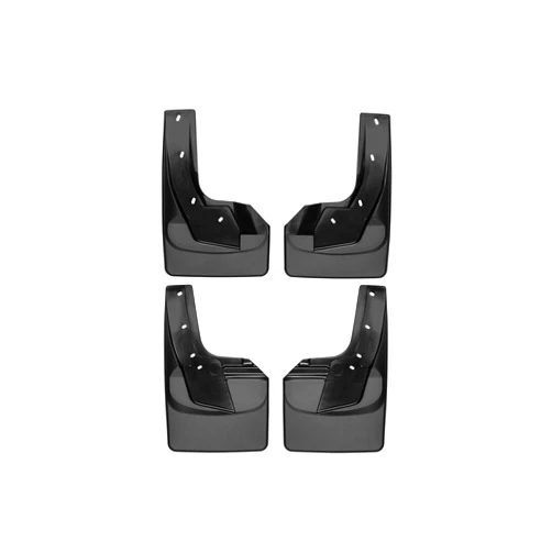 WeatherTech Custom No Drill Splash Guard MudFlaps for Ram Truck 1500, Ram 1500 - Front & Rear Set (110092-120092), Black
