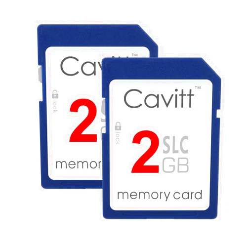 Cavitt 2GB SD Card (2-Pack) Compatible with Old Camera,Wii,and Other Legacy Devices High-Speed SLC Class 10 Write Speed 20MB/s,Standard Secure Digital Cards
