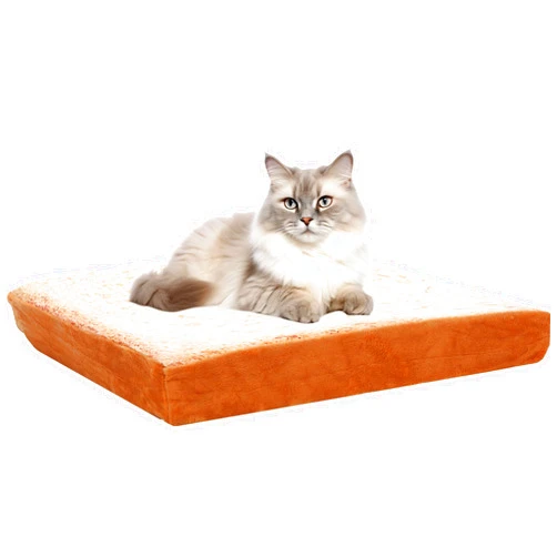 Gefryco Cat Beds for Indoor Cats, Pet Mats Cushion for Cat and Small Dogs Creative Toast Bread Slice Mattress (Sponge Core)