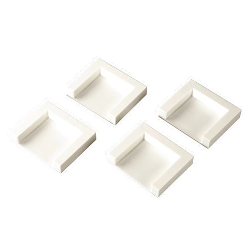 Xavax Fixing Plates for Dryers, Set of 4 - White