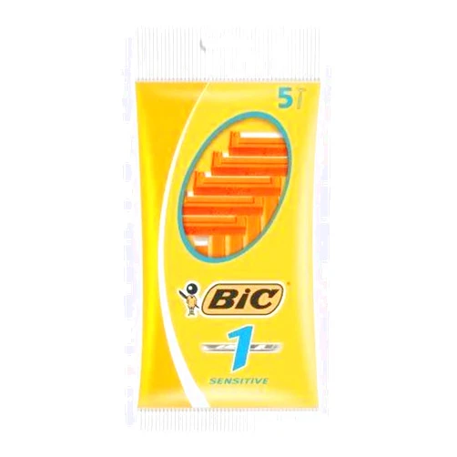 Bic Men Classic Sensitive Disposable Razors, 5 Count (Pack of 1)