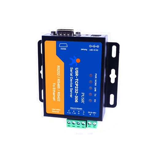 PUSR TCP232-306 RS232 RS485 RS422 to Ethernet TCP IP Modbus Gateway Serial Device Server Serial to ethernet converters