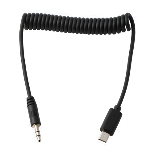 Keabroir 3.5mm to S2 Camera Shutter Release Cable Remote Control Cord Speedlight Flash Trigger Connect Spring Coiled Wire Cord for Sony A6700 A6600 A7 III A7 II A7S A7R A9