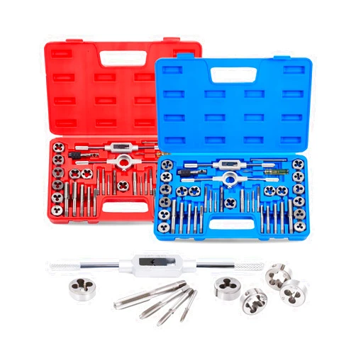 Orion Motor Tech 80pc Tap and Die Set in SAE and Metric Sizes, Metric and Standard Tap Set and Die Tool Set for Internal and External Threading