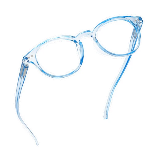 Readerest Blue Light Blocking Reading Glasses (Light Blue, 1.75.00 Magnification) - Computer Eyeglasses With Thin Reflective Lens, Antiglare, Eye Strain, UV Protection, Stylish For Men And Women