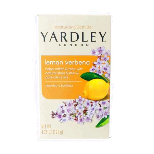 Yardley London Moisturizing Bar Lemon Verbena With Shea Butter 4.0 oz (Pack of 4)