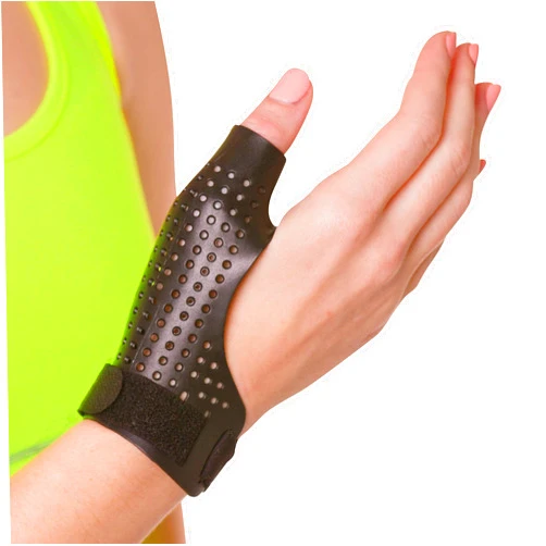 BraceAbility Hard Plastic Thumb Splint | Arthritis Treatment Brace to Immobilize & Stabilize CMC, Basal and MCP Joints for Trigger Thumb, Tendonitis Pain, Sprains (Small Right)