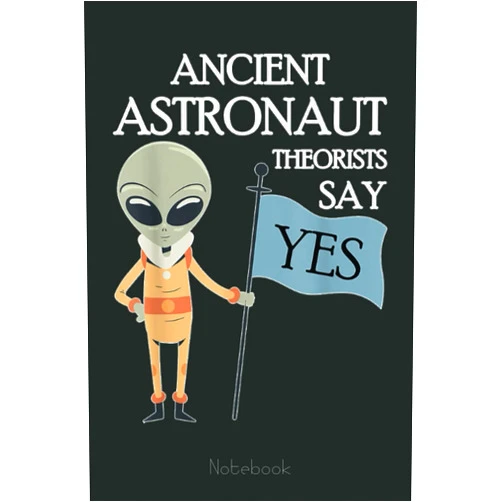 By Genevieve Kim (Author) Ancient Astronaut Theorists Say Yes Alien Theory Notebook: Lined Journal Alien, 110 Pages, Size 6