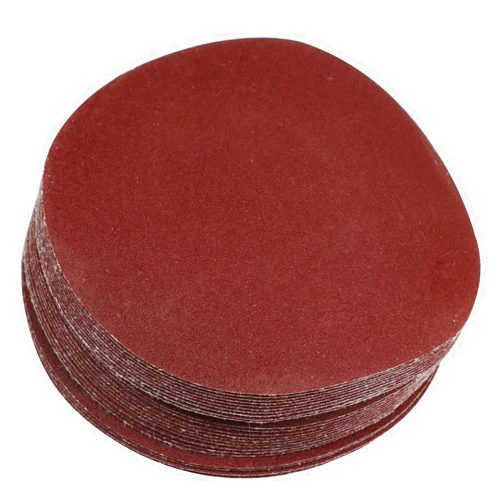 Auniwaig 25PCS 180 Grit 4 Inch 100mm Dia Hook and Loop Sanding Disc No Hole Orbital Sandpaper with Tack Cloth,Aluminum Oxide Round Flocking Sandpaper