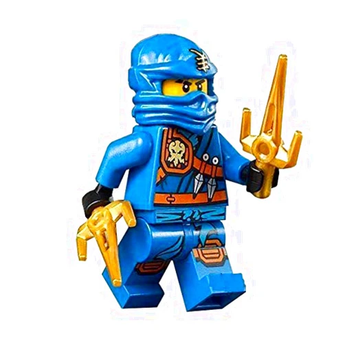 LEGO Ninjago Minifigure - Jay Zukin Robe Jungle Blue Ninja with Dual Gold Sai (70749)