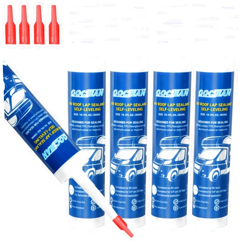 Gociean RV Roof Sealant Self-Leveling 4-Pack White