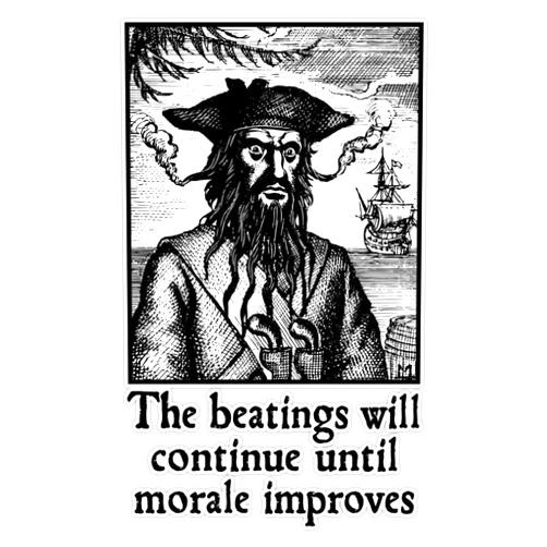 EMC Graphics The Beatings Will Continue Until Morale Improves Vinyl Waterproof Sticker Decal Car Laptop Wall Window Bumper Sticker 5