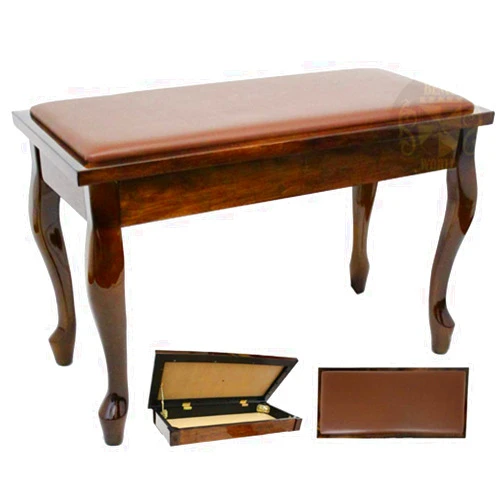 BenchWorld ACE 20 2F PW, Solid Wood Piano Bench, 30