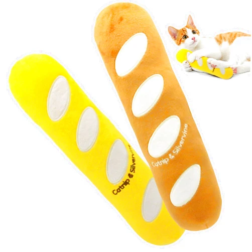 PETFUTURE Baguette Cat Toy Set, Cat Kicker Toy for Indoor Cats with Catnip,Interactive Crinkle Cat Toys for Your Feline Friend’s Endless Fun, Cat Toys Cats Keep Cats Busy