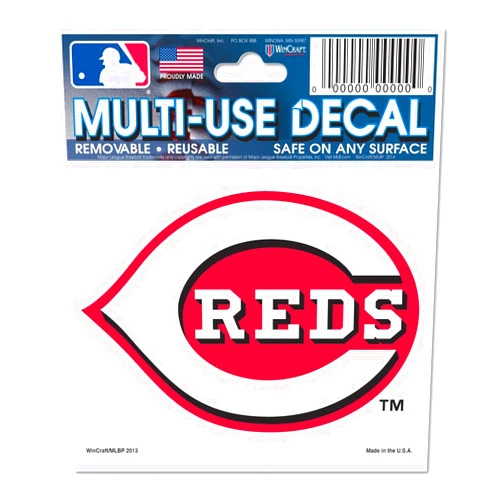 WinCraft MLB Cincinnati Reds 84439013 Multi-Use Decal, 3