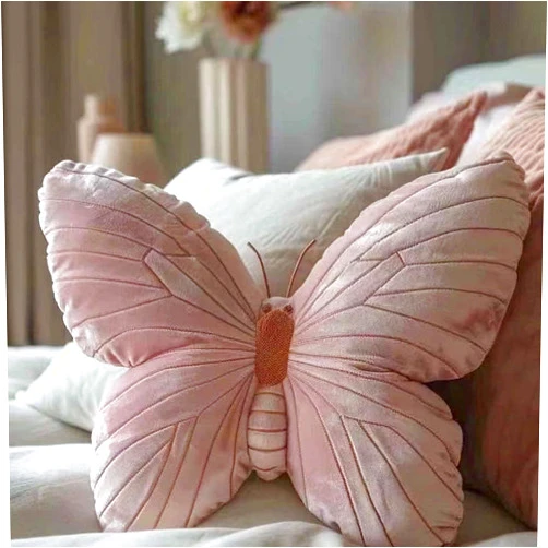 QUIRAI Butterfly Throw Pillow 11.8