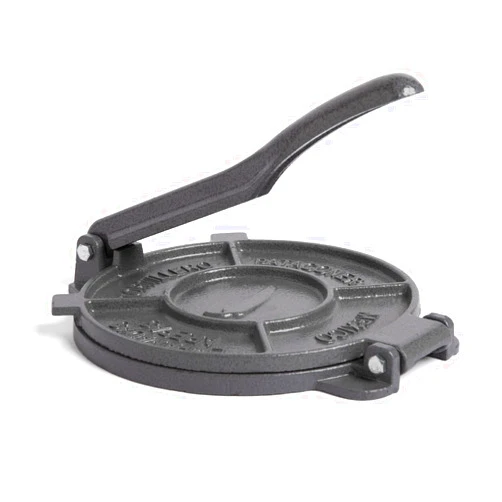 ALPHA LIVING 50520A 8 Inch Quesadilla Heavy Duty Empanada Press – Cast Iron Tortilla Maker for Kitchen, Home Use