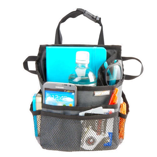 High Road SwingAway Small Car Seat Pocket Organizer - Hanging Front Seat Car Organizer with Sunglasses Holder and Padded Compartment for Tablet, Wallet and Car Phone Accessories