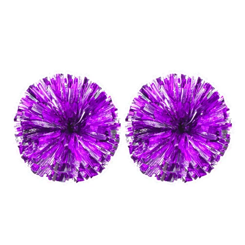 PATIKIL PET Cheerleading Pom Poms with Finger Holes for Sport Game