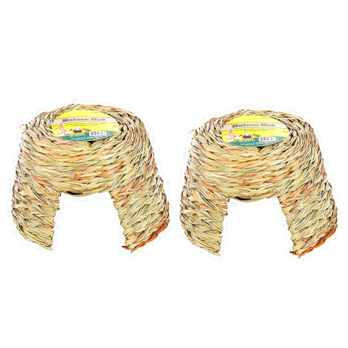 Ware Manufacturing (2 Pack) Ware Nature Willow and Grass Pet Hut, Size Large