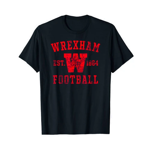 Utopia Sport Wrexham Shop Wrexham Football Collegiate Style Distressed T-Shirt