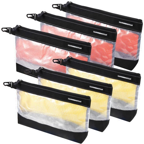 LIANGSHENGYUAN Clear Tool Bag, 6PCS Tool Pouches, 14