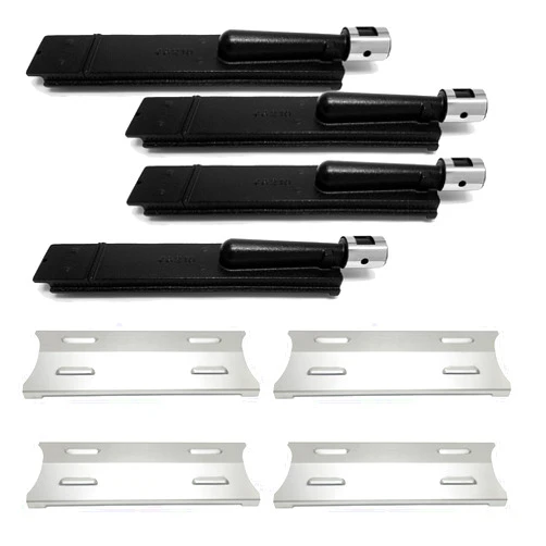 Tmozyar S179 Gas Grill Stainless Steel 4 Heat Plates, 4 Burner, Replacement Parts Kit for Master Forge BG179A, BG1793B-A, BG179AO Master Forge Grill Parts Gas Grill