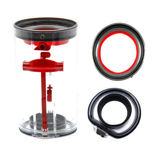 Hedonlee Dust Bin Bucket Top Fixed Sealing Ring & Dust Bin Lid & Dust Bin Replacement for Dyson V10 SV12