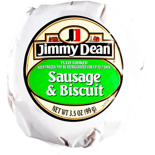 Jimmy Dean, Butcher Wrapped, Sausage & Biscuit, 3.5 oz (12 count)