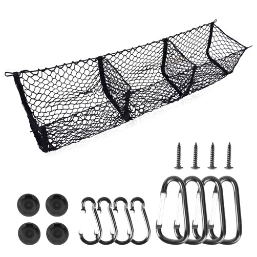 Kaishengyuan Upgrade Cargo Net Trunk Bed Organizer for Ford/Dodge/GMC/Chevy Silverado/Toyota/Nissan/Honda/Lincoln and Pickup Truck, 59