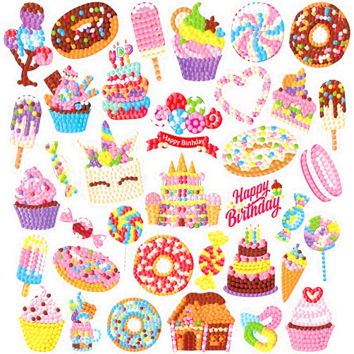 Labeol Diamond Art Kits for Kids Boys and Girls Ages 6-8-10-12 Easy to DIY Creative Diamond Art Sticker Craft by Numbers Kits for Kids and Adult Beginners