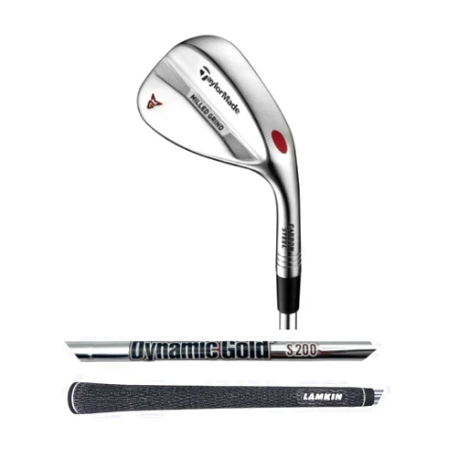 TaylorMade Milled Grind Chrome 58* THB 13 Wedge, Dynamic Gold S200 Shaft