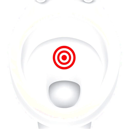 Handmade Toilet Target Aim Bullseye Potty Training Practice Vinyl Decal Sticker Application Kids Fun