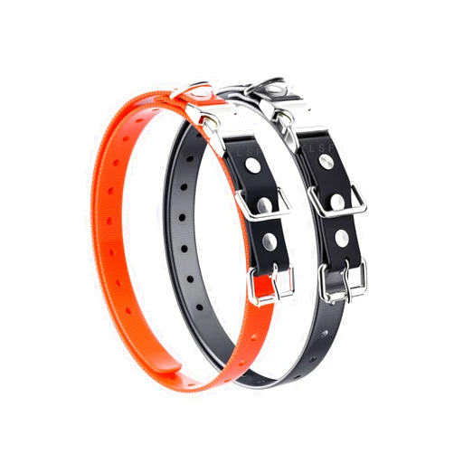 ETPET Quick Snap Bungee Dog Collar Strap with D Ring for Most of Electronic Training Shock Collar Receivers-Adjustable Durable Waterproof Odorless 3/4 Inch TPU Collar Replacement for Barking Fence
