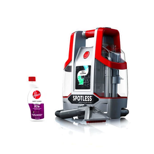 Hoover Spotless Portable Carpet + Upholstery Spot Cleaner Machine, Lightweight Shampooer Machine, Pet Stain Remover, Car and Auto Detailer, Pair with Hoover Carpet Cleaner Solution