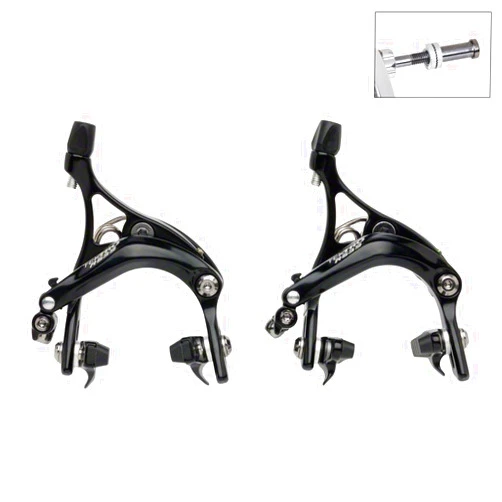 Tektro R539 D-Pivot Road Brake Caliper Pair - Black