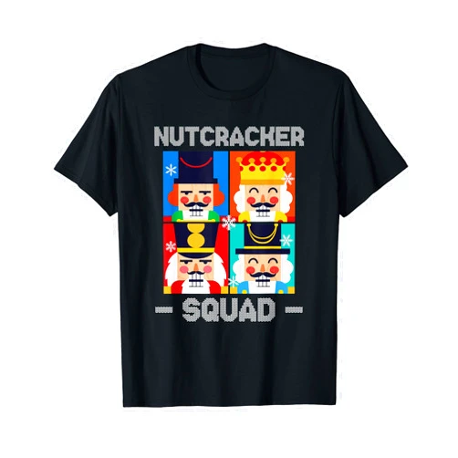 Zone - 365 Christmas Unique Outfit Nutcracker Squad Funny Christmas Holiday Gift T-Shirt