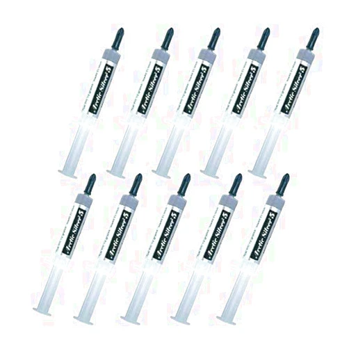 Platinum Micro Arctic Silver AS5-12G Arctic Silver 5 Thermal Compound 12.0 Gram Tube (Pack of 10), AS5-12GX10