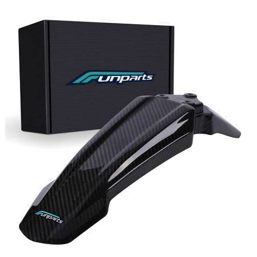 Funparts Sur Ron Front Fender,Carbon Fiber Motorcycle Fender Mud Guard for Surron Sur Ron Light Bee X/S Segway X260 X160 E Ride Pro SS Electric Dirt Bike