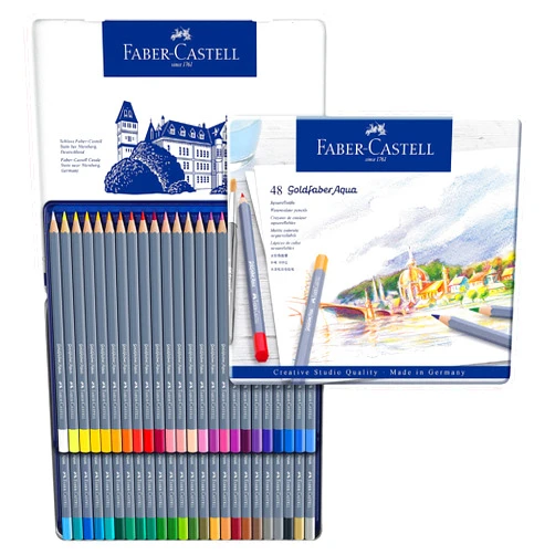 Faber-Castell Creative Studio Goldfaber Watercolor Pencils (48Count)