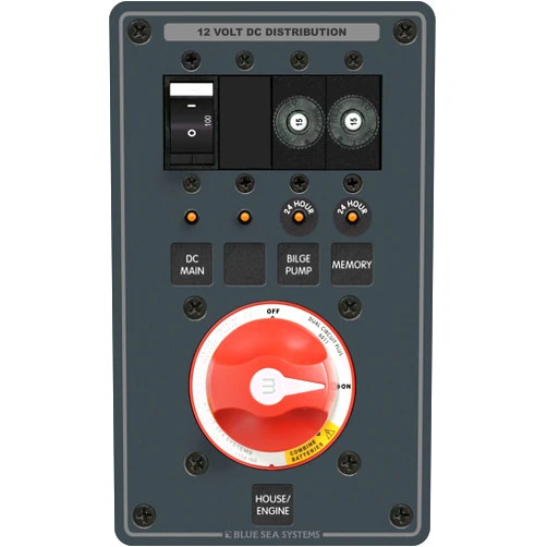 Blue Sea Systems Std DC 2-Batt, 1-Sw, 1-100A, 2-15A