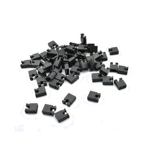 ZYAMY 30pcs 2.54mm Black Jumper Caps Standard Circuit Board Jumper Cap Shunts Short Circuit Connection Pin Blocks