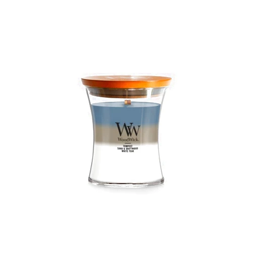 Woodwick Uncharted Waters Medium Hourglass Trilogy Candle