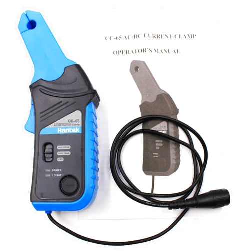 Hantek CC-65 AC/DC Current Clamp Meter Transducer for Digital Multimeter Oscilloscope with BNC Type Connector
