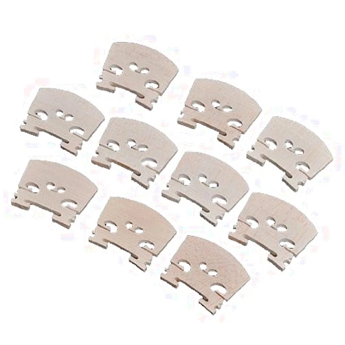 Lsgoodcare 10pcs Full Size 4/4 Violin Maple Bridge Violin Parts