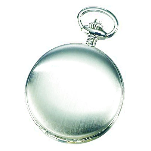 212 Main Charles-Hubert- Paris Brass Satin-Finish Mechanical Hunter Case Pocket Watch #