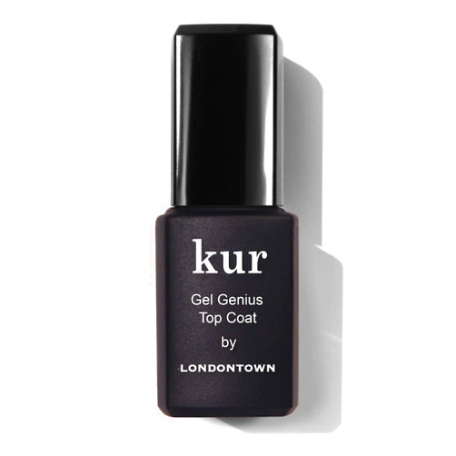 LONDONTOWN Kur Gel Genius Quick Dry Top Coat, Vegan, Cruelty & Paraben Free, Clear, 0.4 Fl Oz, Packaging may vary