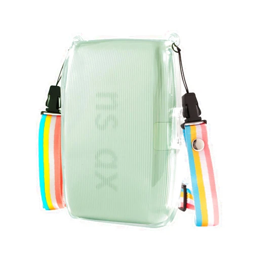 Rieibi Mini Link 3 Case - Protective Case for Fujifilm Instax Mini Link 3 Smartphone Printer, Clear Case for Instax Mini Link 3 Cover with Shoulder Strap